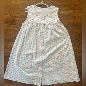 Charming Heart Print Kids Dress